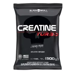 Refil Creatine Turbo Black Skull Creatina 500g