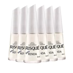 Kit Esmalte Risqué Novo Renda 8ml - 6 Unidades
