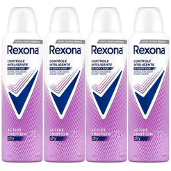 Kit Desodorante Aerosol Rexona Active Emotion 150ml - 4 Unidades