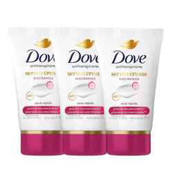 Kit Desodorante Dove Sérum Creme Previne Escurecimento Niacinamida 50g - 3 Unidades