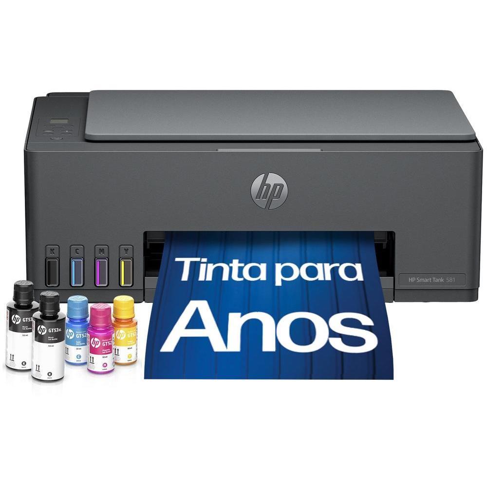Impressora Multifuncional HP Smart Tank 581 Wi-Fi