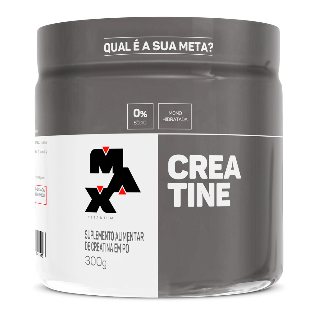 Creatina Monohidratada 300g · Max Titanium · 60 Porções