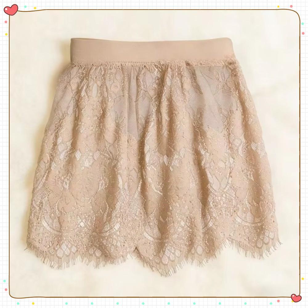 Saia De Malha De Renda , Extensor De Camisa Curta Preta E Branca , Micro Transparente Da Moda Feminina