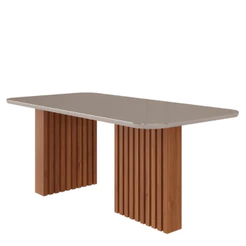 Mesa de Jantar 180 cm com Vidro Ester Cimol