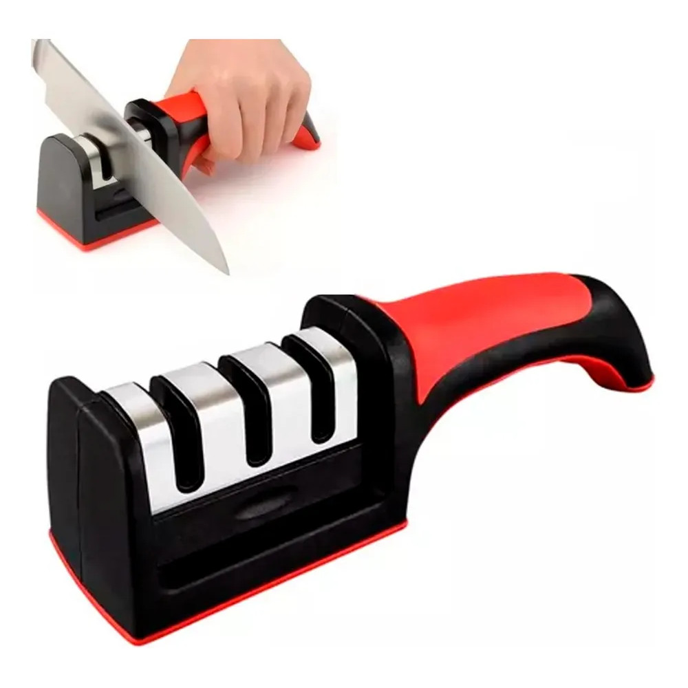 2x Amolador Afiador Profissional de Facas 3 Fases
