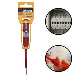 Chave Teste Profissional Elétrico Tensão Isolada Fenda Vde 140mm Vonder Vermelho em Oferta na Shopee
