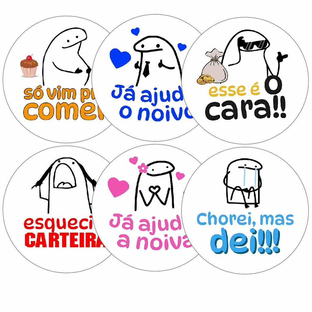 100 Adesivos hora da gravata 4x4 - Flork divertida para casamento em Oferta na Shopee