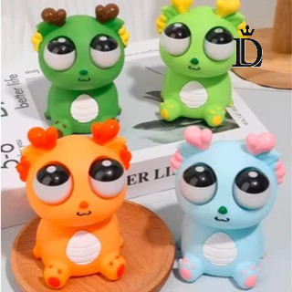 Estressante Boneco em Formato de Dragão, com Olhos Saltados,Boneco Antistresse para Apertar.