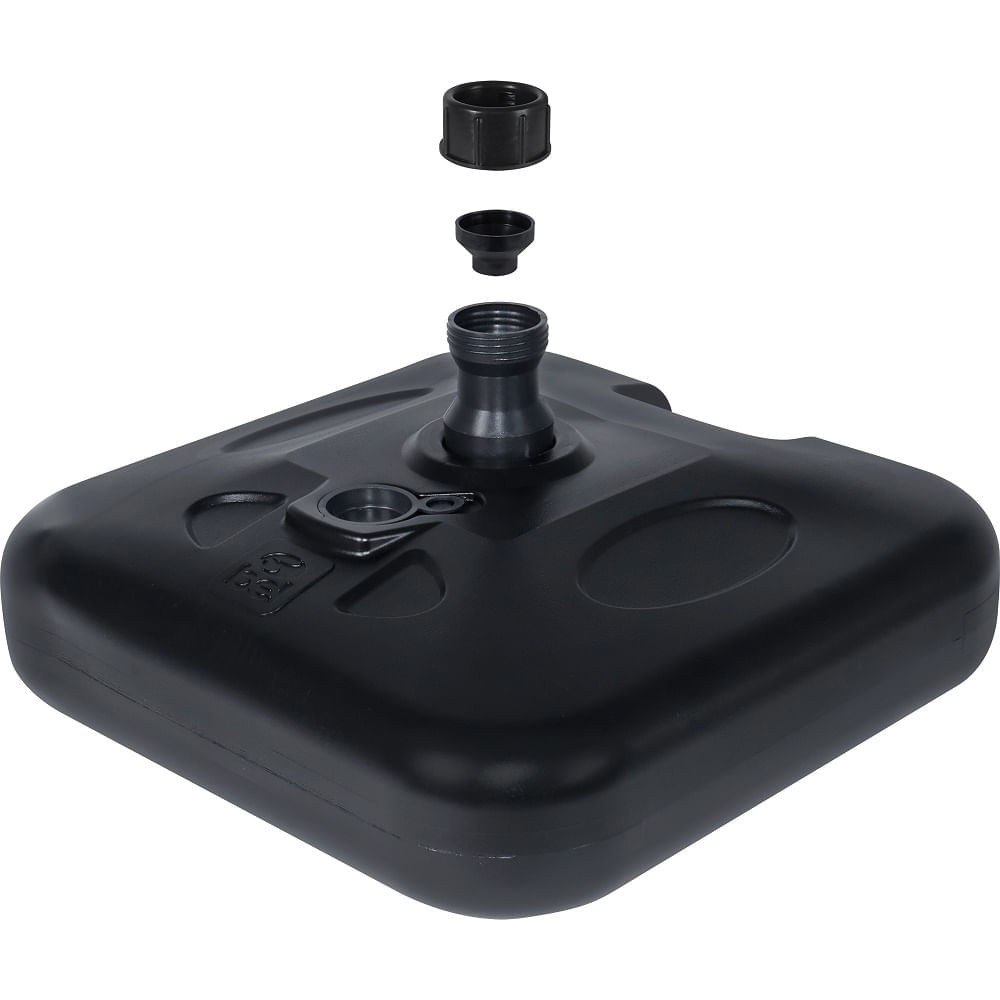 Detalhes do Base Plástica Para Guarda-sol e Ombrellone 18 Kg Quadrada Preta Bel