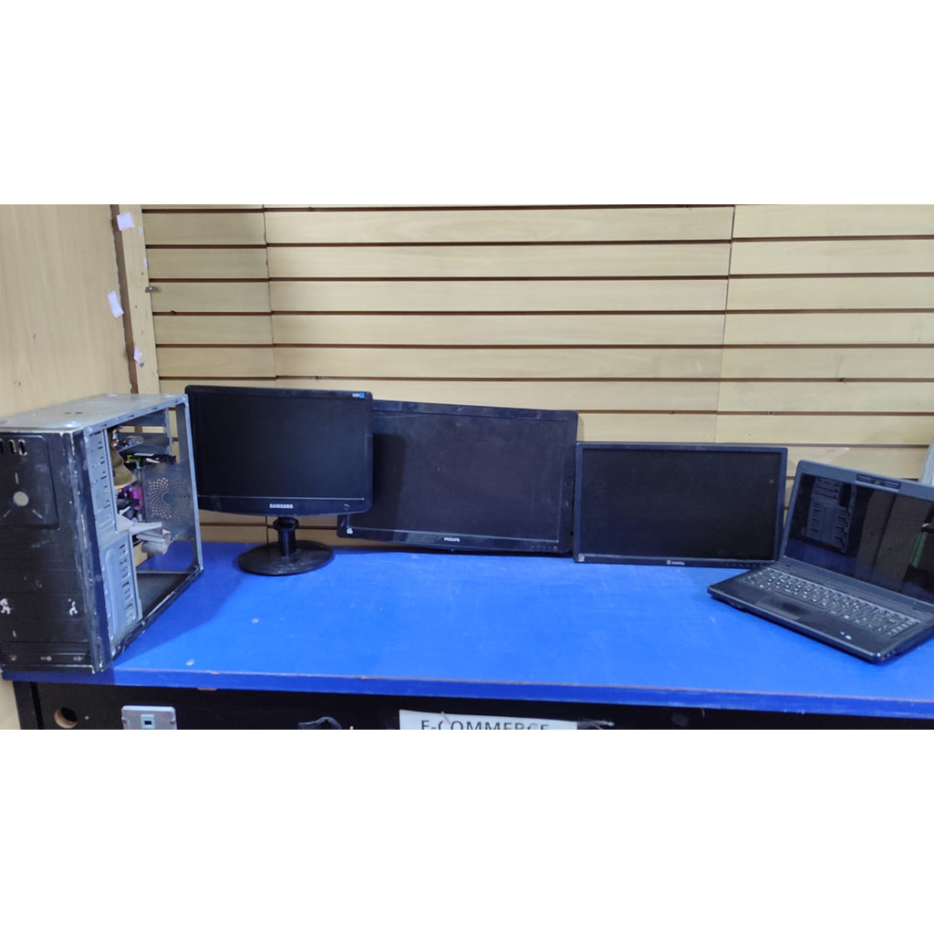 Lote  de Computador,  notebook e Monitores –  (Usados / Para Reaproveitamento ou Peças)