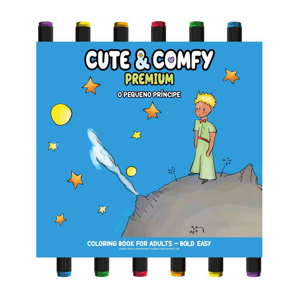 Cute & Comfy Coloring Book for Adults - Premium - Livro de Colorir Adulto