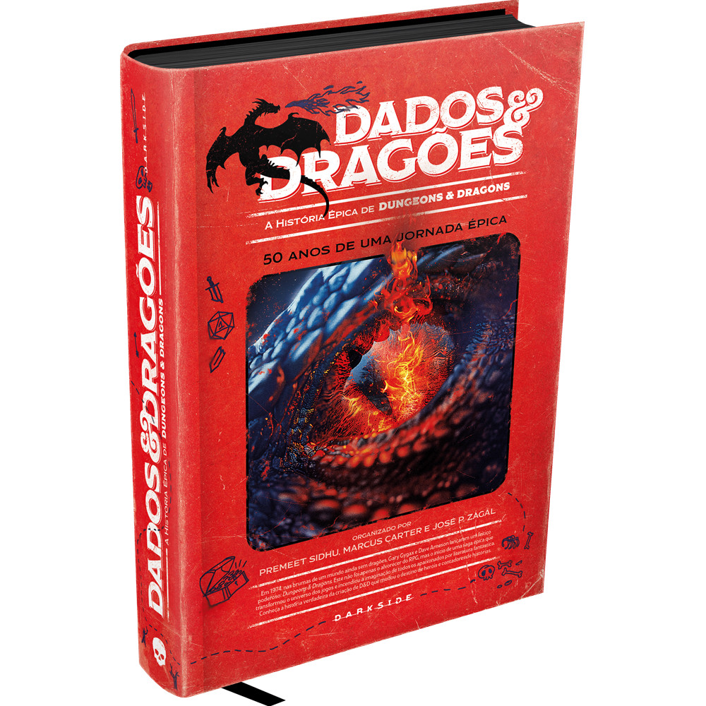 Capa do livro Livro - Dados & Dragões: A história épica de Dungeons & Dragons - Editora Darkside