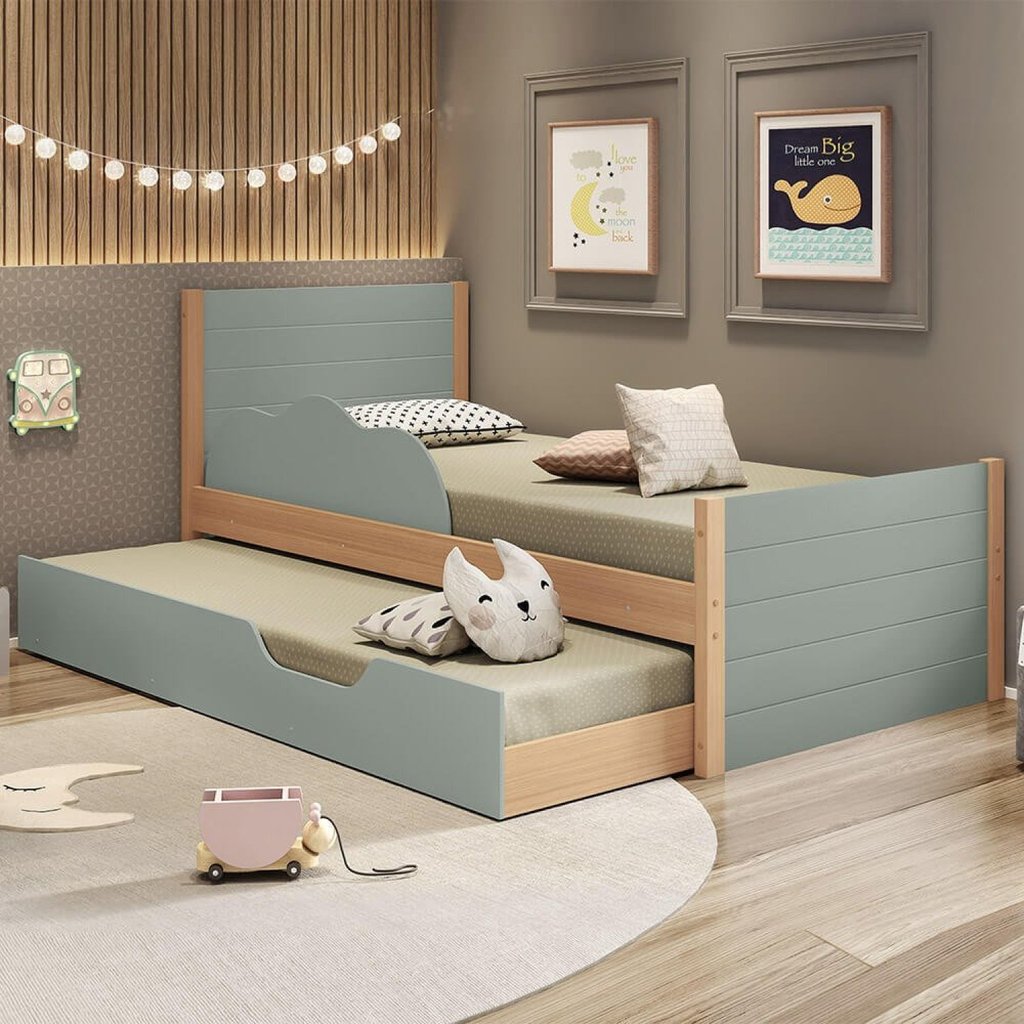 Bicama com Cama Auxiliar Infantil Woody Casatema MadeiraOriginals
