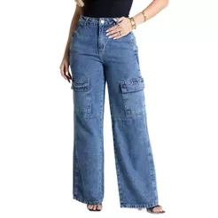 Calça Jeans Sawary Wide Leg - 280998