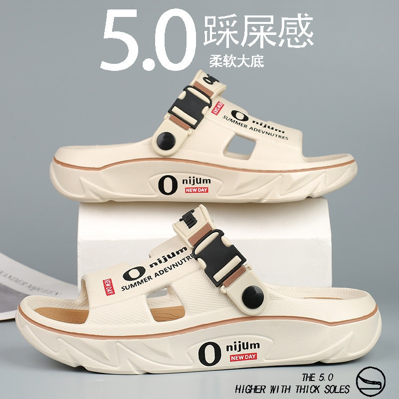 Chinelos de Verão Masculinos para Uso ao Ar Livre, Caminhada em Poop, Sandálias de Esporte e Lazer, Direção Antiderrapan em Oferta na Shopee