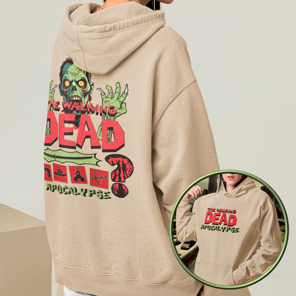 Moletom The Walking Dead Zumbi Blusa De Frio Apocalipse TWD Agasalho Felpado Algodão