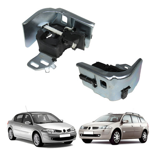Coxim Escapamento Int. Ou Final Renault Megane 2007/2014 Cinza