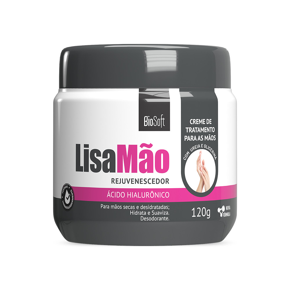 Creme Hidratante para as mãos Lisa Mão Ácido Hialurônico 120g
