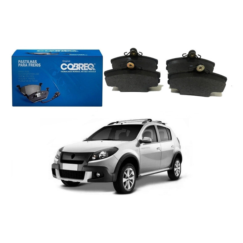 Pastilha Freio Dianteira Sandero Stepway 1.6 2007 A 2014 em Oferta na Shopee