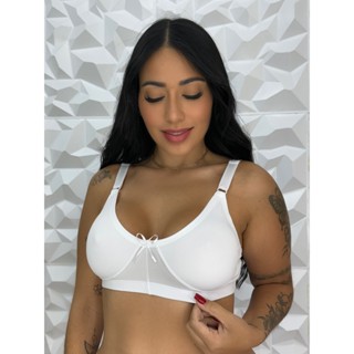 Sutiã Feminino Reforçado Sem Bojo Alça Larga Ajustável Confortável Para O Dia a Dia em Oferta na Shopee