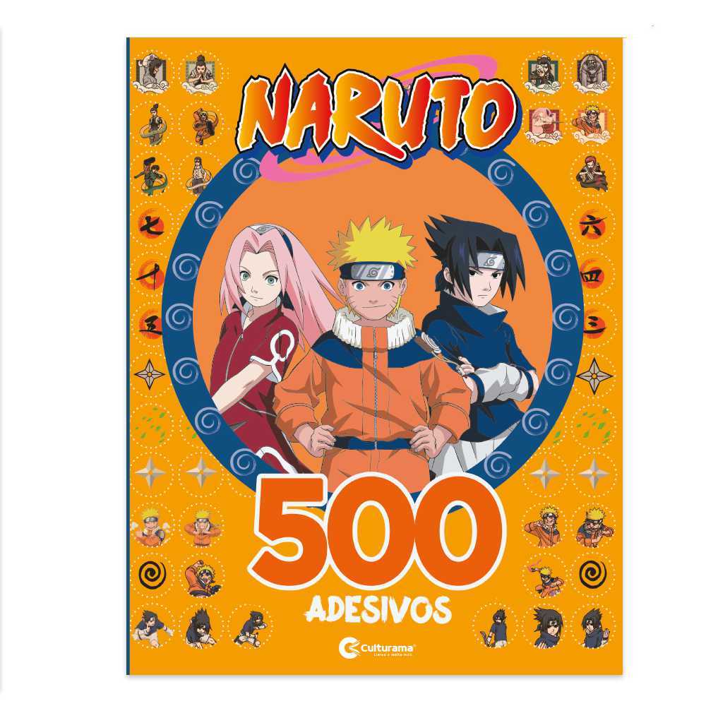 500 Adesivos Naruto - CBEST - LIVROS NOVOS