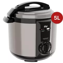 Panela de Pressão Elétrica WAP WPPE2 5L Inox Antiaderente GrayStone Timer 9 Dispositivos Segurança