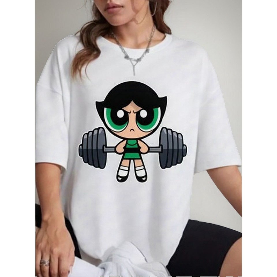 Camiseta Feminina Algodão Docinho Super Poderosas Lançamento