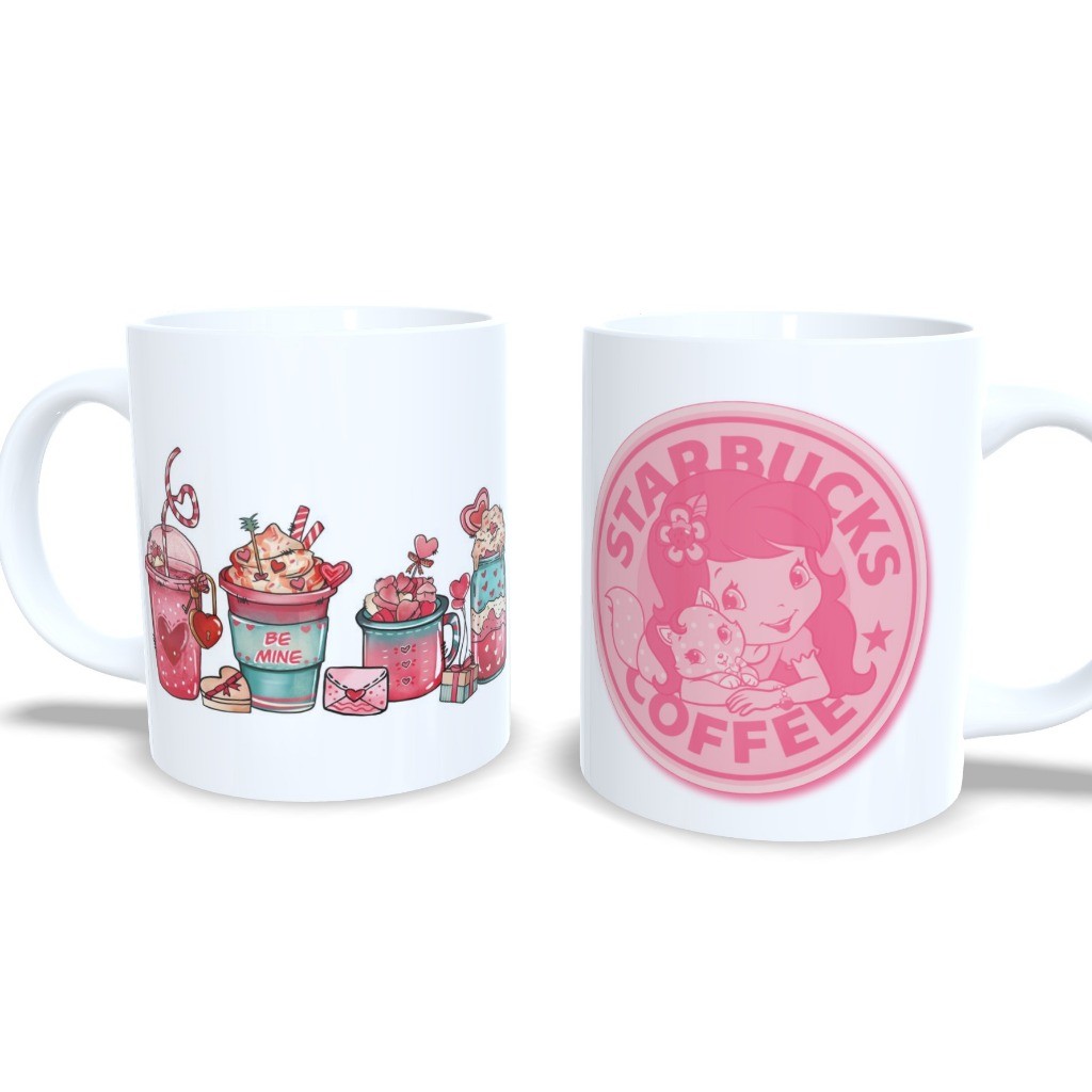 Caneca Personalizada Hello Kitty Moranguinho Coffee Starbucks Exclusiva