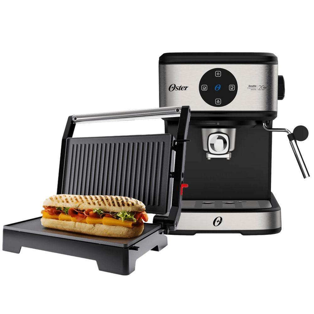 Kit Oster - Cafeteira Espresso Digital E Mini Grill 220V
