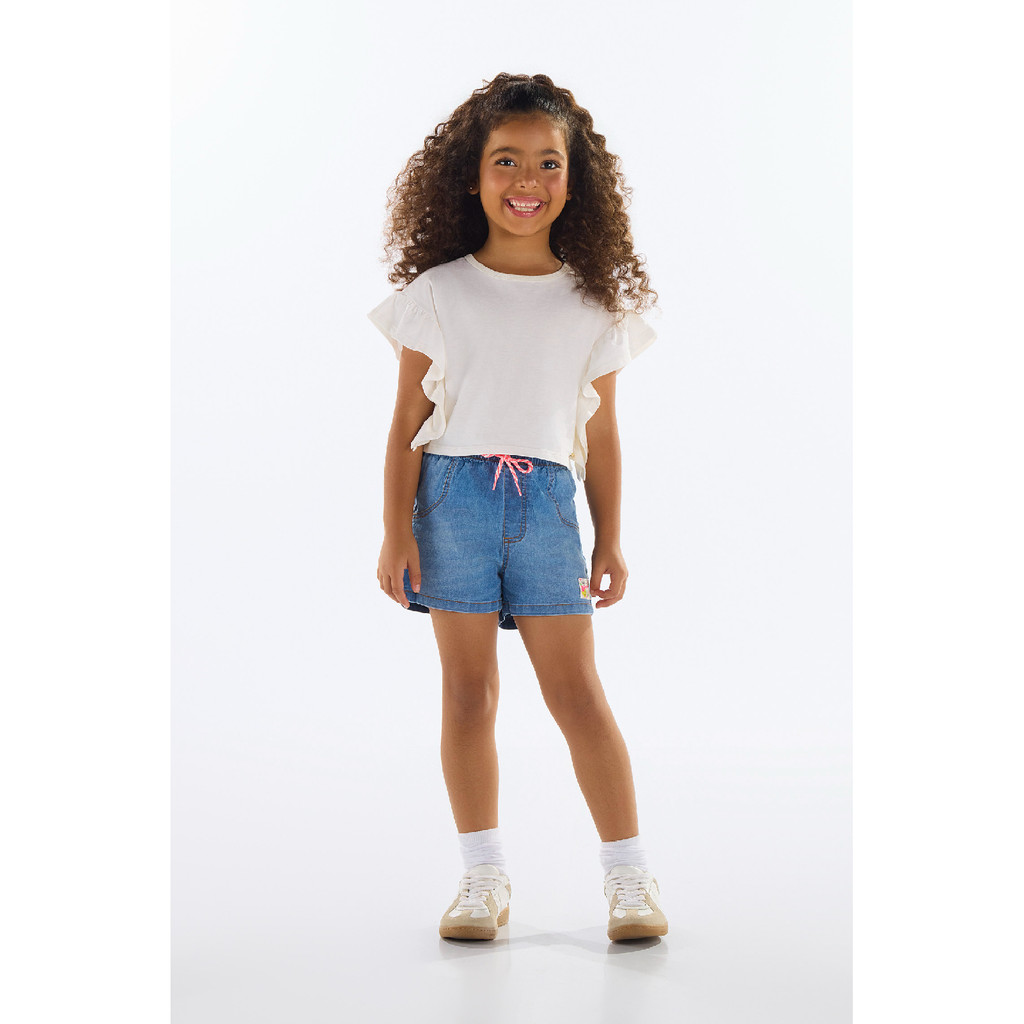 Blusa com Babados para Menina Quimby
