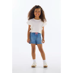 Blusa com Babados para Menina Quimby