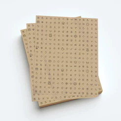 Papel Acoplado Kraft 50x60cm 500 Unidades para Bolos, Tortas, Doces e Padaria