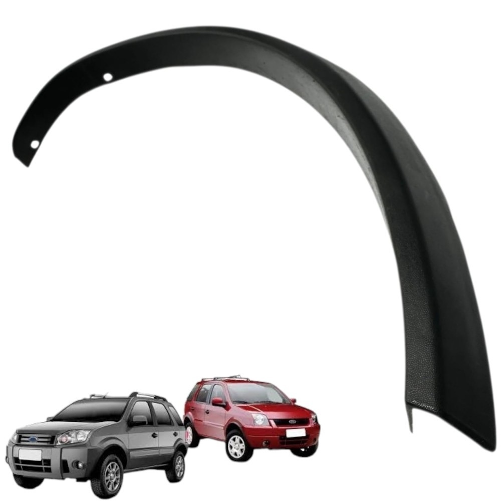 Moldura Aplique Paralama Traseiro Esquerdo Ecosport 2003-12 Preto