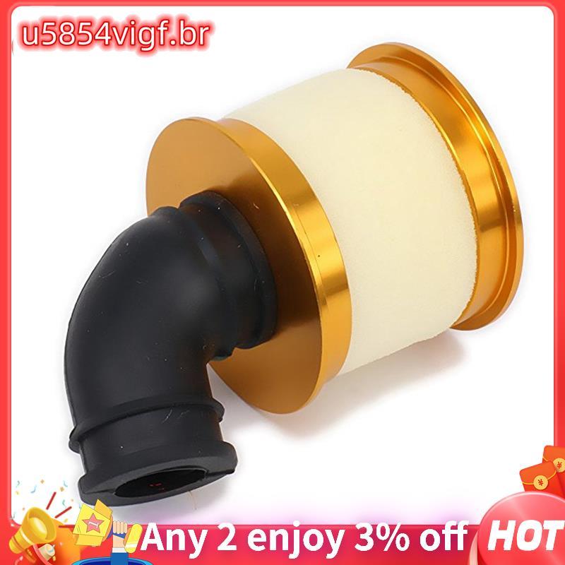 Esponja De Filtro De Ar Liga Aberta Alumínio 04104 Para 1/10 RC Hobby Model Nitro Car , Dourado