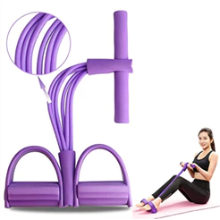 Elástico Extensor de Exercícios Pull Reducer Multi Função Academia Em Casa Uso Profissional Com 6 tubos