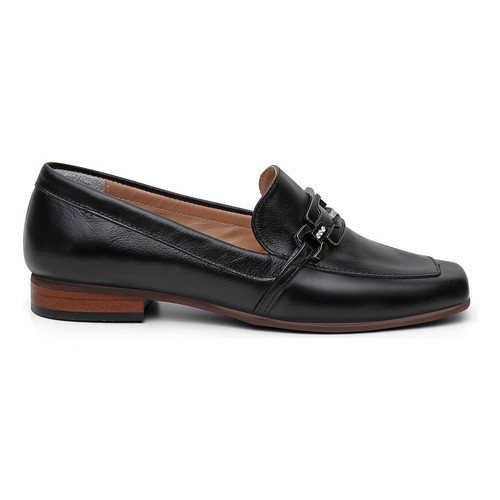 Sapato Social Feminino Mocassim em Couro Legítimo Clássico Elegante Confortável Estiloso Diferenciado