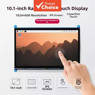 Monitor 10.1 Polegadas Raspberry Pi 4/3/2/B +/A + 1024x600 IPS Unidade De Tela Sensível Ao Toque Cap