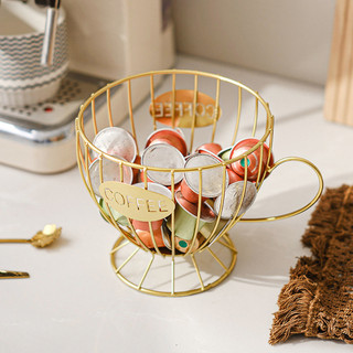 rack De Armazenamento De Cápsulas De Café De Mesa De Ferro , Móvel De Exibição De Alimentos E Doces ,