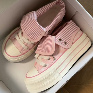 Nicho novo estilo dois desgaste estrela Design sapatos de lona feminino 2026 novo estilo primavera verão leve estilo fin