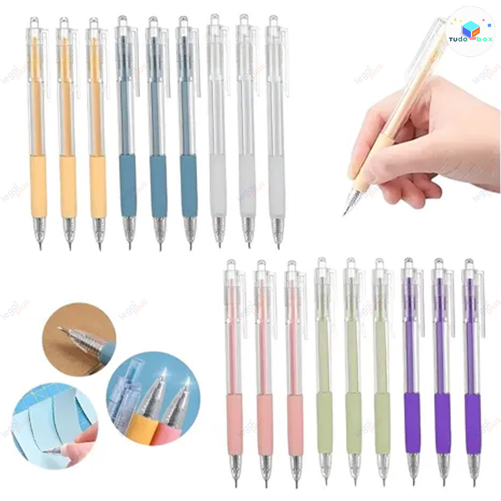 Caneta Estilete de Precisão Ponta Retrátil Metal Corta Papel Detalhado