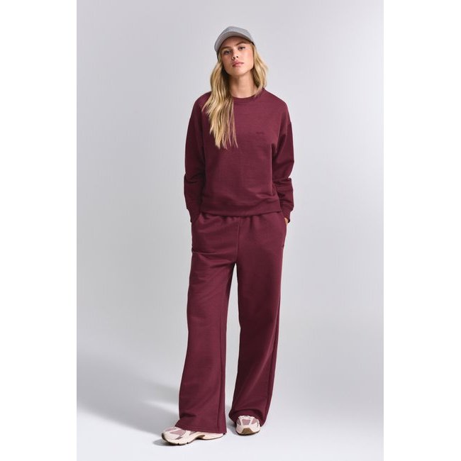 Conjunto Moletom Casual Feminino com Casaco Oversized e Calça Pantalona
