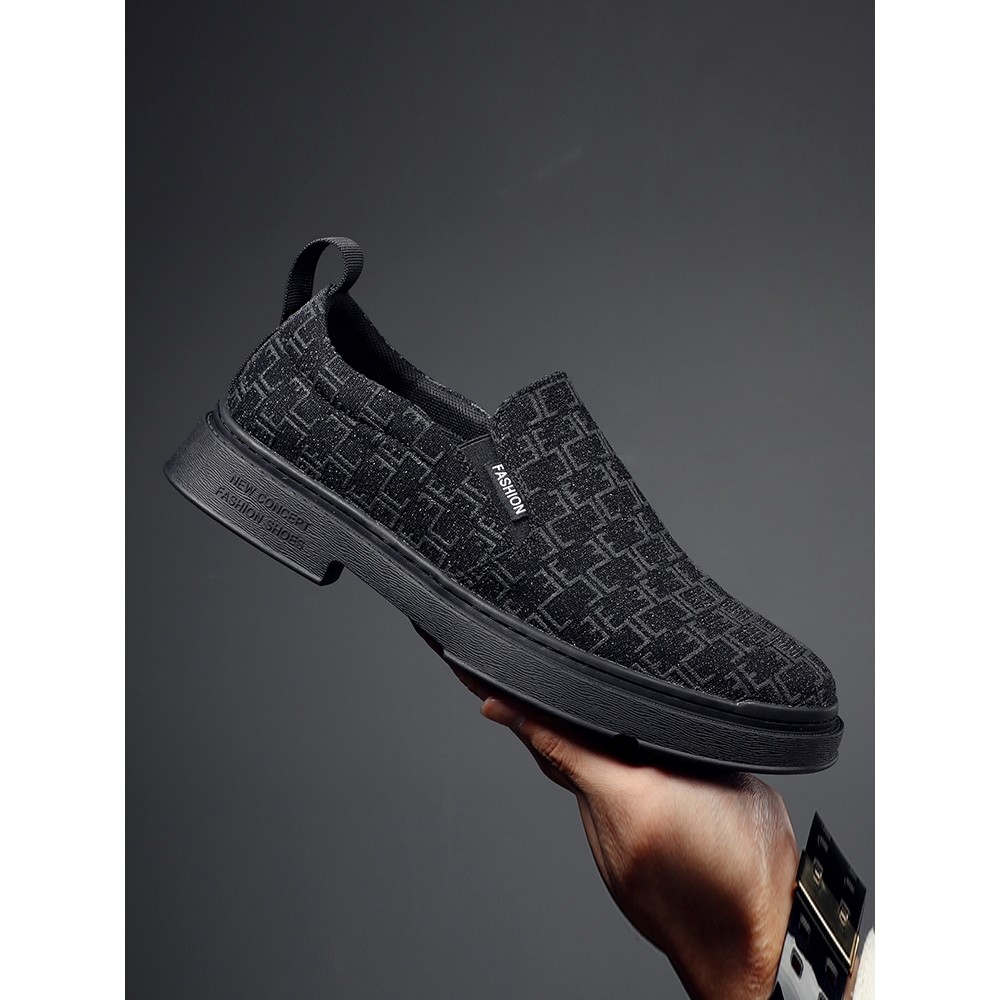 Verão respirável tamanho grande sapatos masculinos 2026 novos sapatos casuais puro preto baixo-topo sapatos masculinos n
