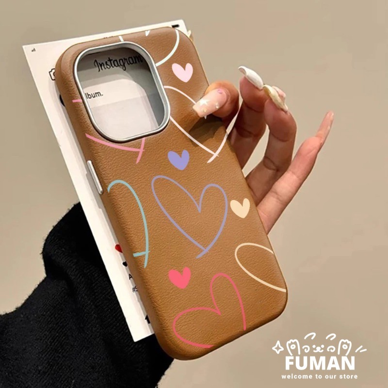 Capa De Telefone Com Coração Colorido Fofo Para Samsung Galaxy A07 A06 F06 M06 A05S M05 F05 A04S A04E M04 F04 A03 Core A