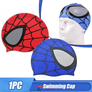 Touca De Natação Do Homem-Aranha, Confortável, Elástica, Durável, De Silicone, Para Meninas E Meninos, Crianças E