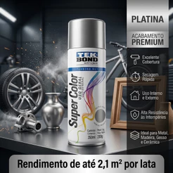 Tinta Spray Platina Tekbond Ideal Para Reforma e Artesanato