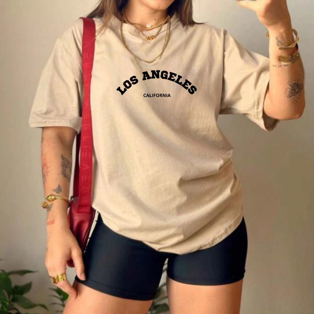 Camiseta T-Shirt Feminina Dia Dia Leve e Confortável Moda Blusinha Tendência Casual 100% Algodão
