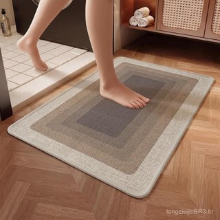Tapete de Banheiro Ultra Fino, Tapetes de Banheiro de Secagem Rápida, Super Absorventes e Laváveis, Tapete de Banheiro A