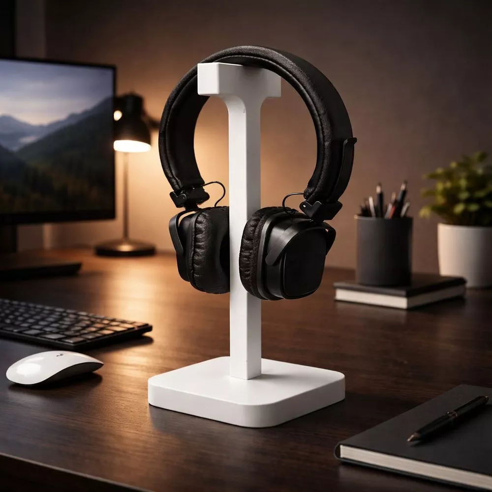 Suporte de Mesa para Headset e Fone Gamer - Estilo Minimalista Elegante e Resistente