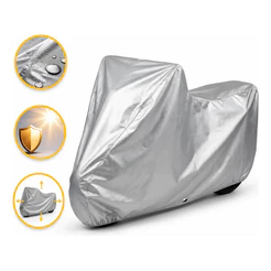 Capa Impermeável Para Moto Térmica Proteção Sol Chuva Anti Uv Poeira Cobrir Motocicleta E Bicicleta