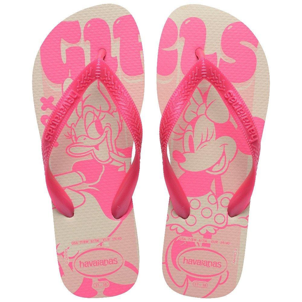 Havaianas Top Disney Bege/Rosa